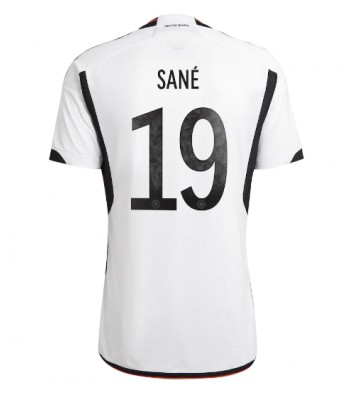 Niemcy Leroy Sane #19 Koszulka Podstawowych MŚ 2022 Krótki Rękaw